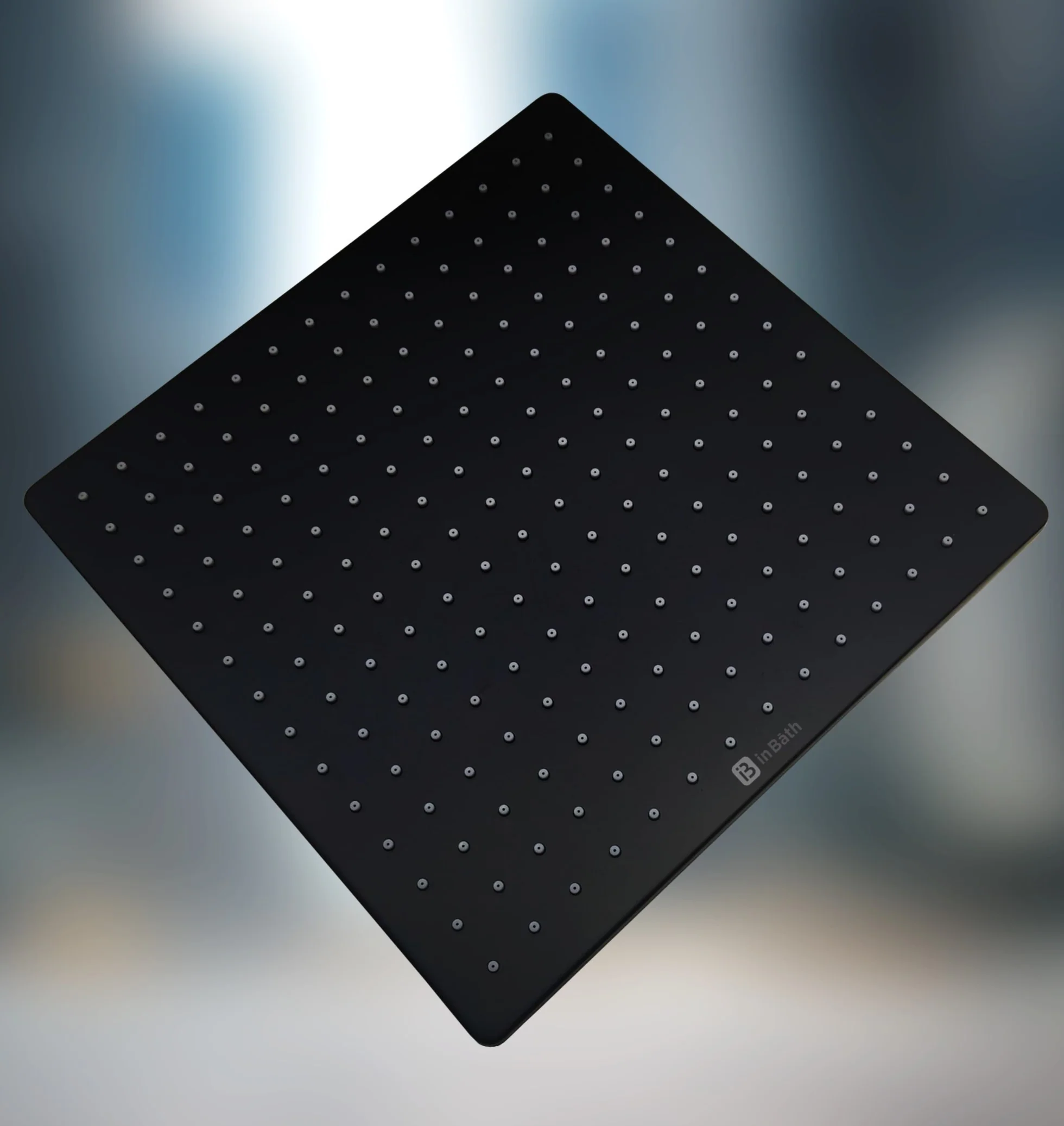 Black Elegant Square Overhead Shower - Image 4