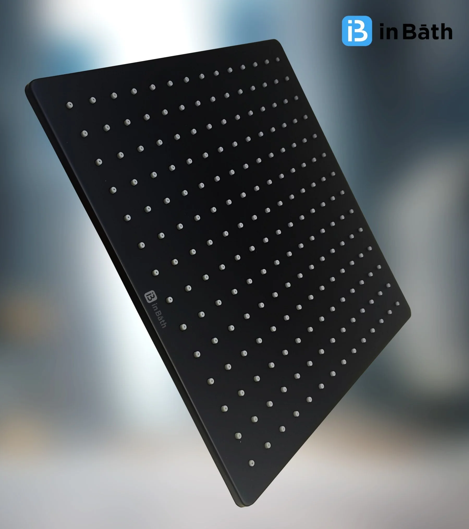 Black Elegant Square Overhead Shower - Image 5