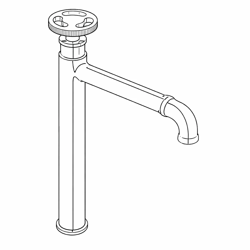 Extended Pillar Cock For Basin - Image 4