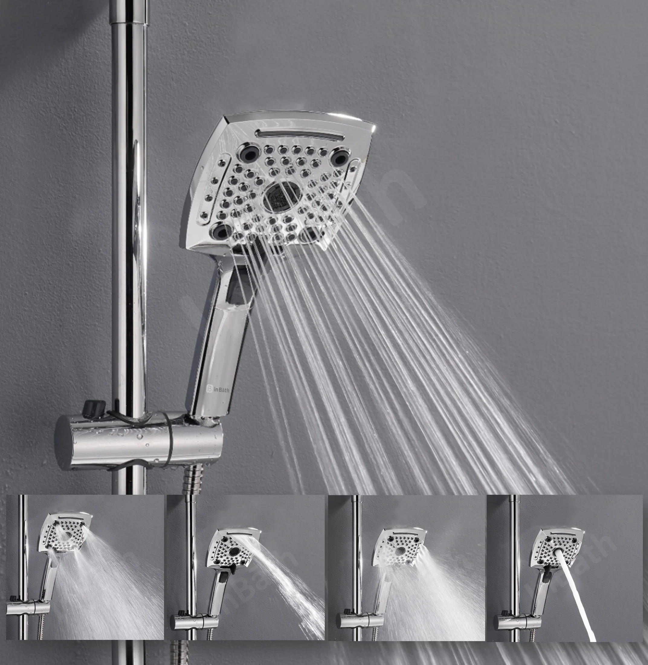 Elevate 5 Flow Hand Shower Without SS Pipe & Hook