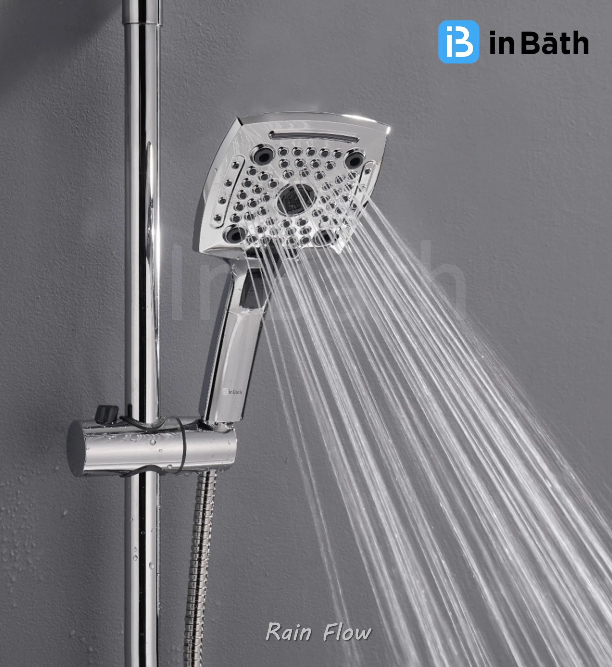 Elevate 5 Flow Hand Shower Without SS Pipe & Hook - Image 6