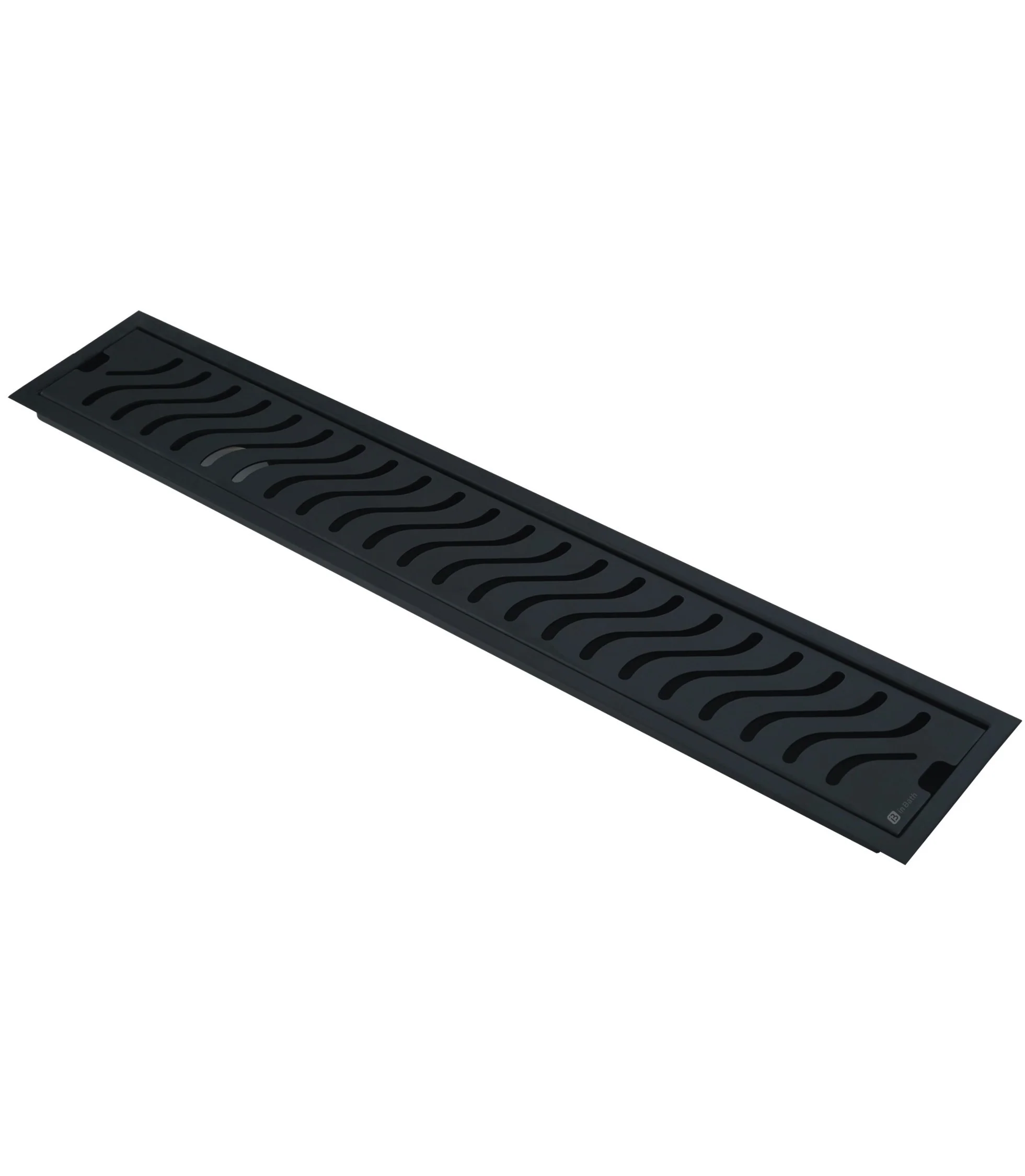 Black Wave Shower Drain Channel (SS 304 Grade) - Image 3