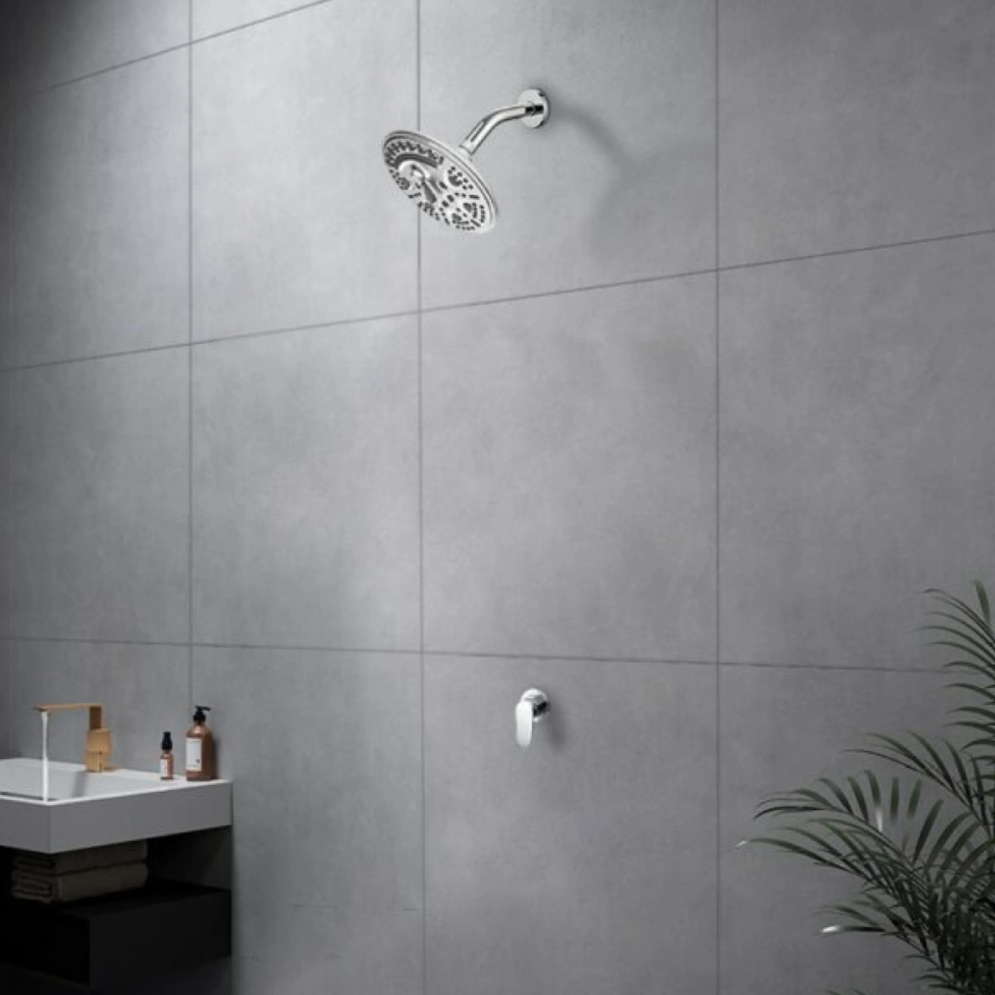 Elevate 8 Inches Round Multi Flow Overhead Shower - Image 7