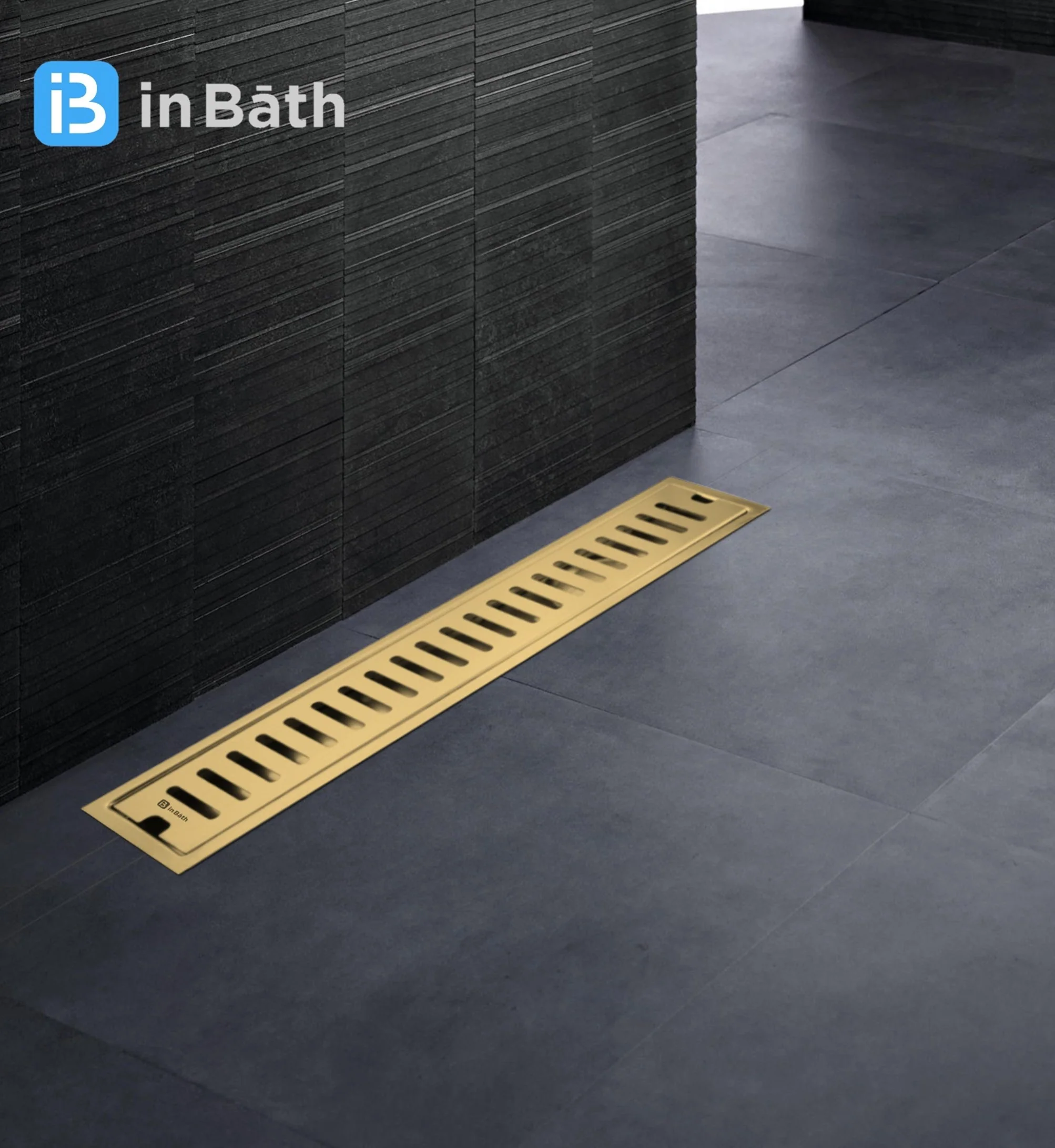 Gold (PVD) Classic Shower Drain Channel (SS304 Grade) - Image 6