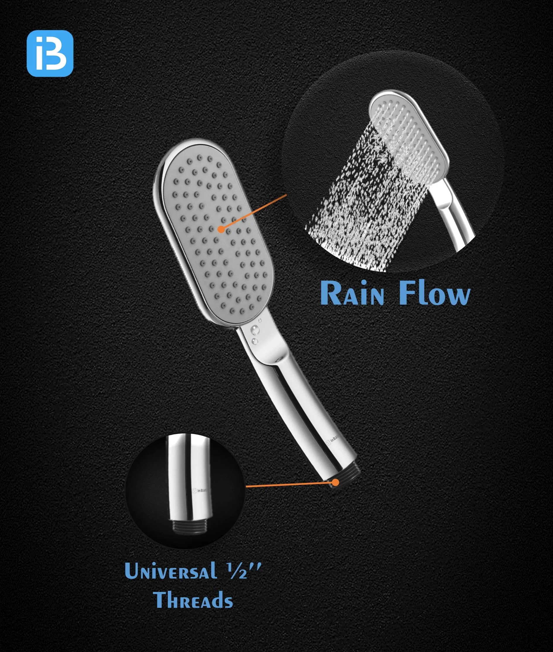 New Polo Hand Shower With SS Flexible Pipe & Hook - Image 3