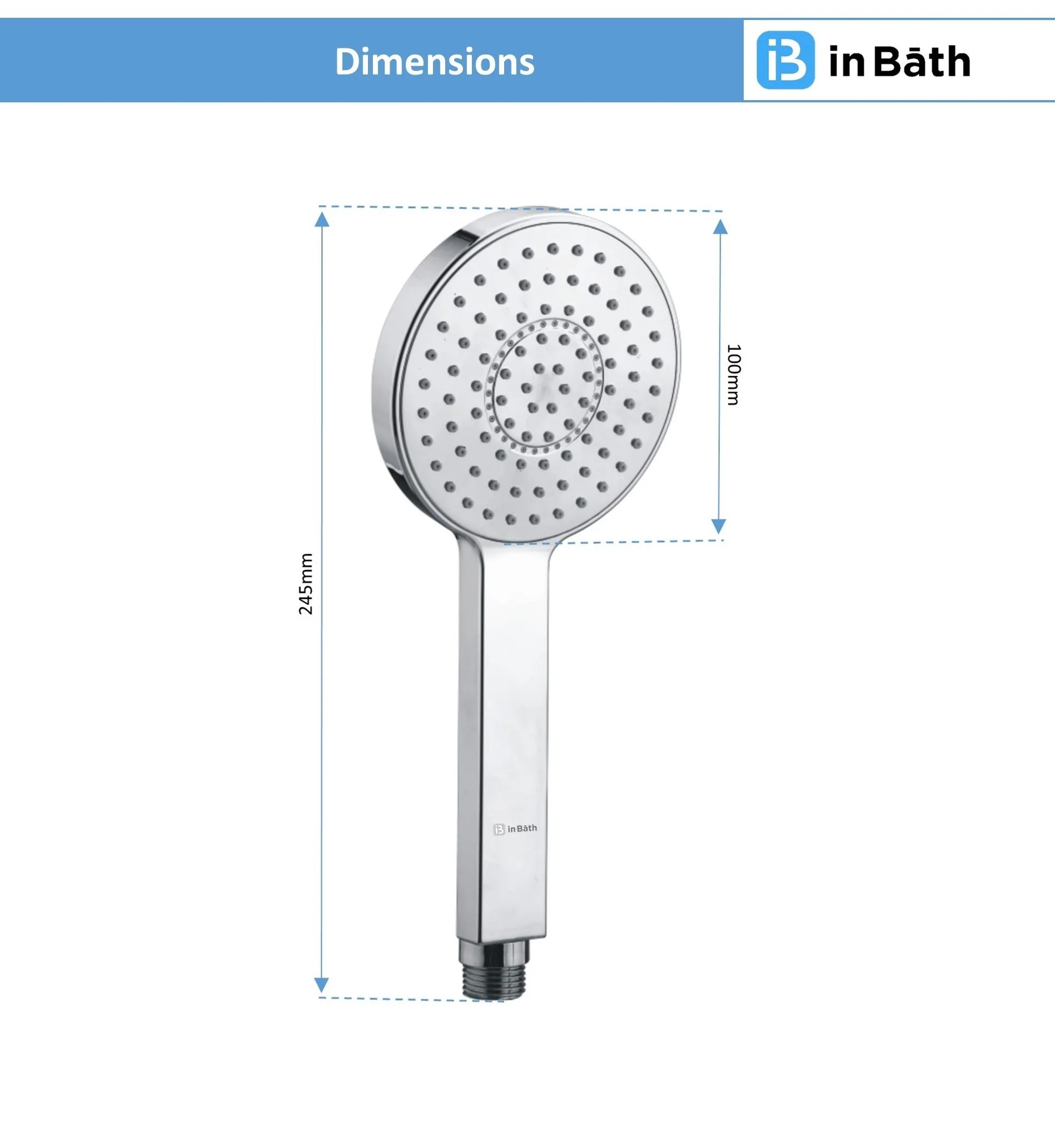 Venus Hand Shower With SS Flexible Pipe & Hook - Image 3