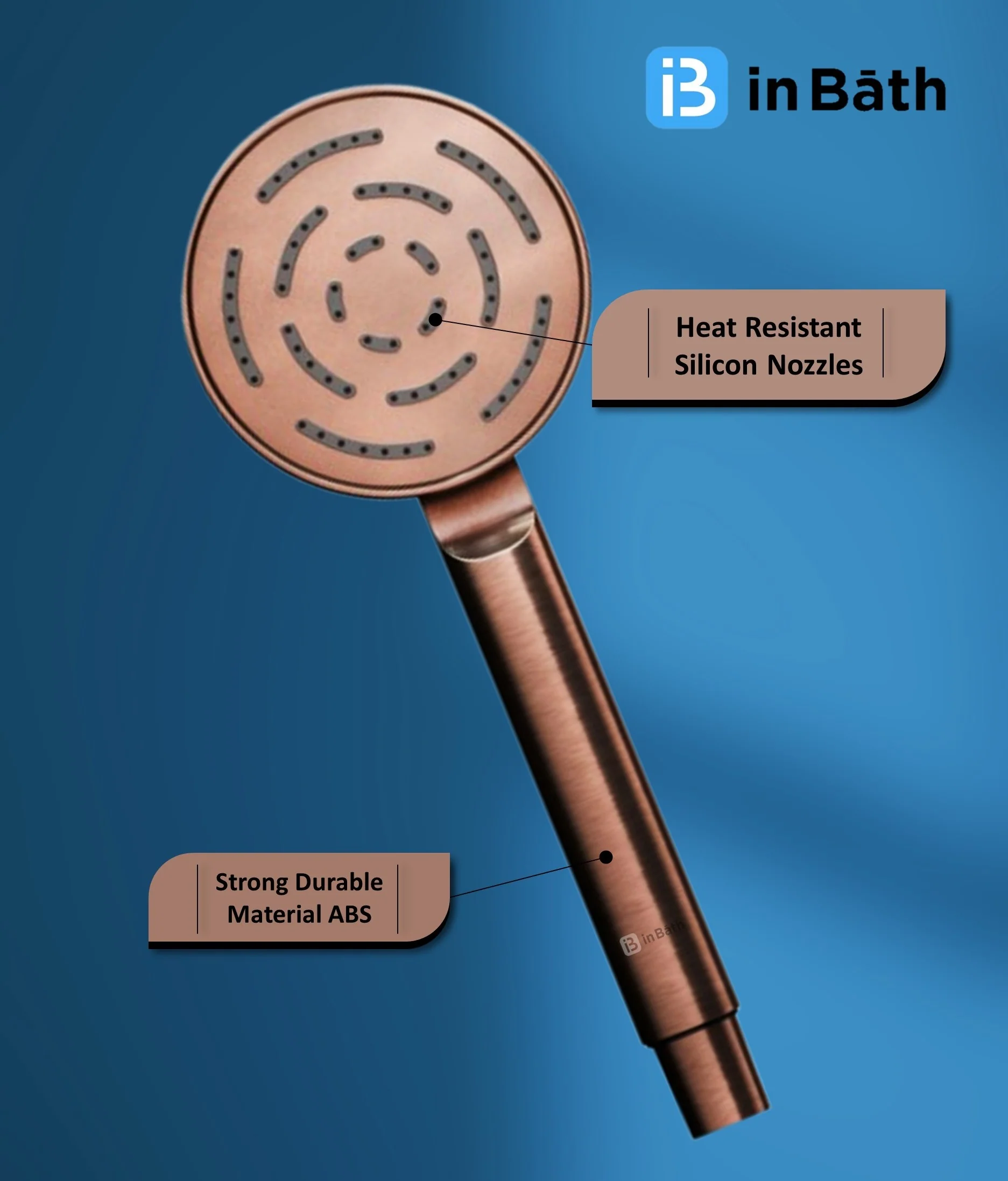 Rose Gold Maze(R) Hand Shower Only For Bathroom - Image 3