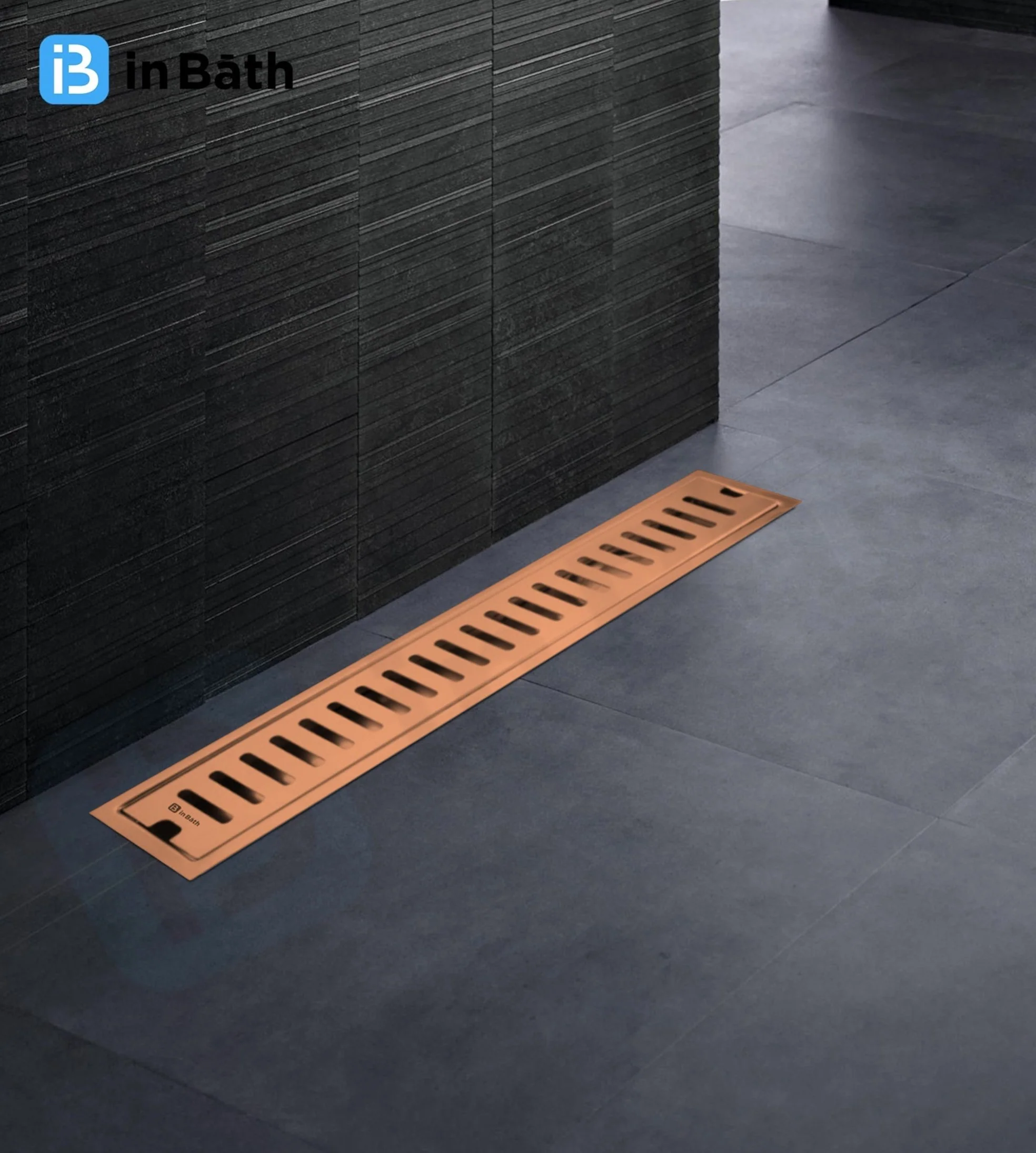 Rose Gold (PVD) Classic Shower Drain Channel (SS 304 Grade) - Image 6