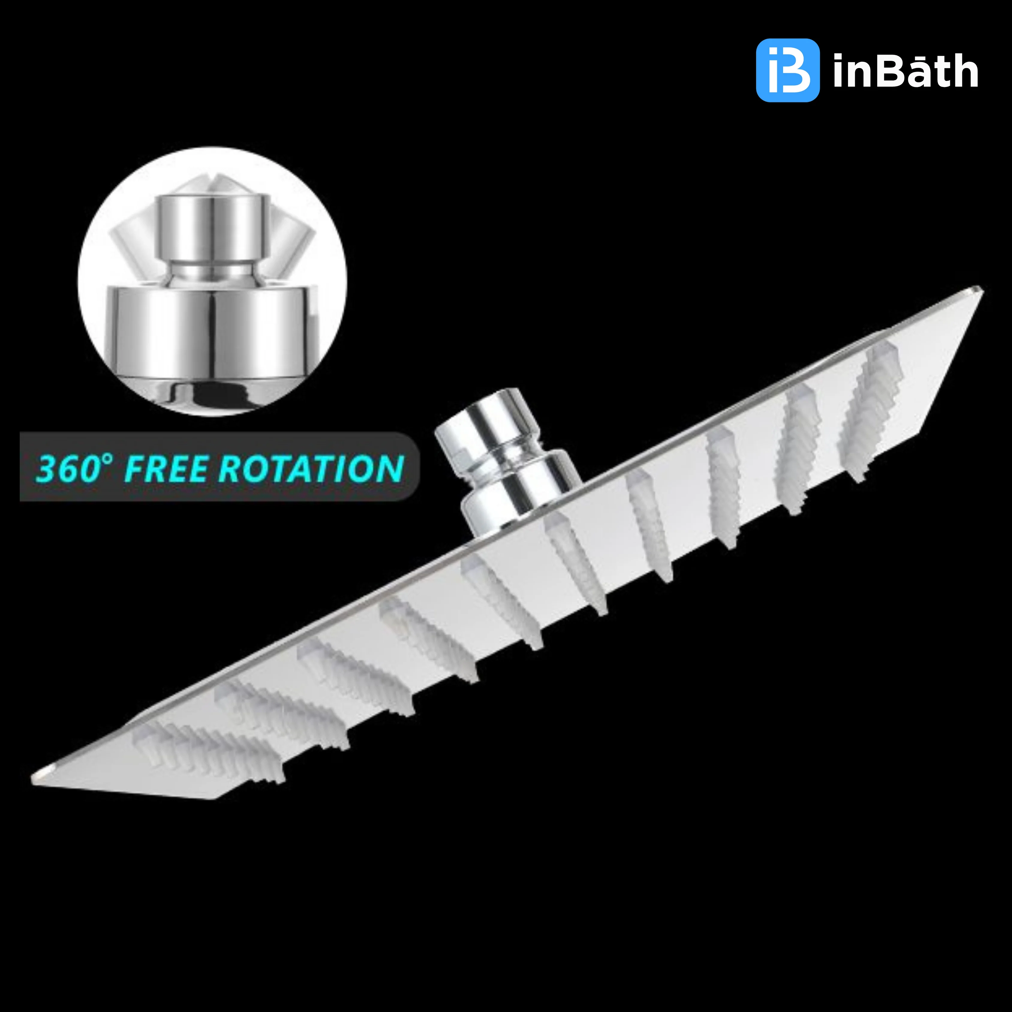 Heavy Ultra Slim Square Overhead Shower (SS 304 Grade) - Image 4